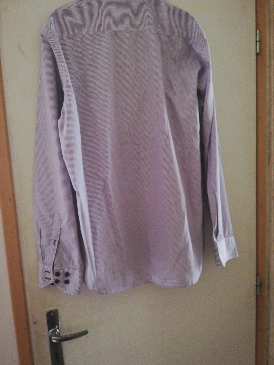 Celio Chemise Homme XL Lila Blanc Très bon état chic casual – photo 3